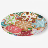 Weihnachtskekse Pappteller (Schrägansicht)