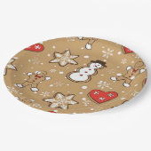 Weihnachtskekse Pappteller (Schrägansicht)