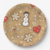 Weihnachtskekse Pappteller (Vorderseite)