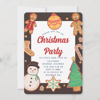 Weihnachtskekse-Party Einladung