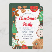 Weihnachtskekse-Party Einladung (Vorne/Hinten)