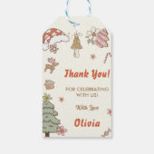 Weihnachtskekse-Party Geschenkanhänger (Rückseite)