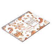 Weihnachtskekse Personalisiert Rezept Notizblock (Linke Seite)