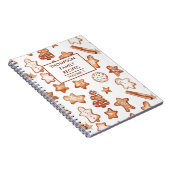 Weihnachtskekse Personalisiert Rezept Notizblock (Rechte Seite)