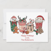 Weihnachtskekse Personalisierte Weihnachtskarte Feiertagskarte (Vorderseite)