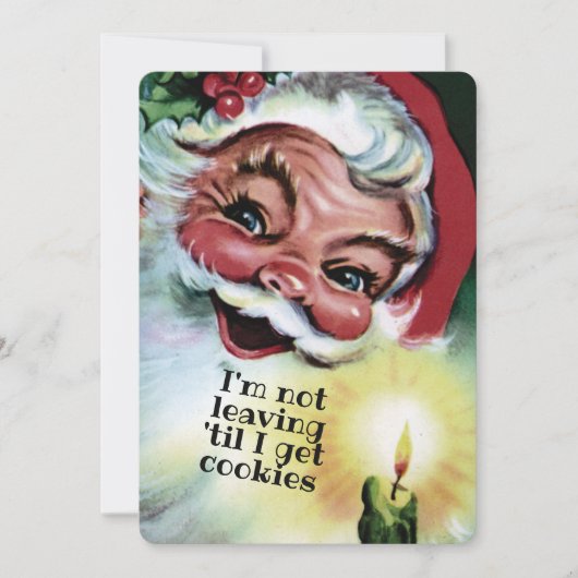 Weihnachtskekse personalisierte Weihnachtskarte Feiertagskarte (Vorderseite)