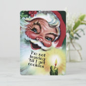 Weihnachtskekse personalisierte Weihnachtskarte Feiertagskarte (Stehend Vorderseite)