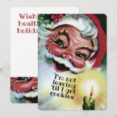 Weihnachtskekse personalisierte Weihnachtskarte Feiertagskarte (Vorne/Hinten)