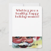 Weihnachtskekse personalisierte Weihnachtskarte Feiertagskarte (Rückseite)