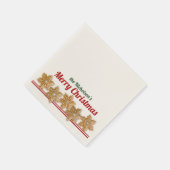 Weihnachtskekse | Personalisierter Urlaub Serviette (Ecke)