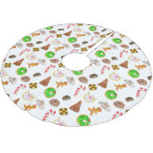 Weihnachtskekse Polyester Weihnachtsbaumdecke (Schrägansicht)