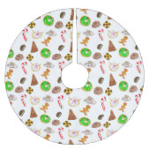 Weihnachtskekse Polyester Weihnachtsbaumdecke (Vorderseite)