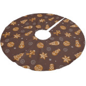 Weihnachtskekse Polyester Weihnachtsbaumdecke (Schrägansicht)