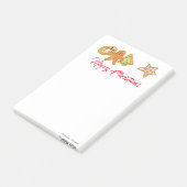 Weihnachtskekse Post-it Notes Klebezettel (angewinkelt)