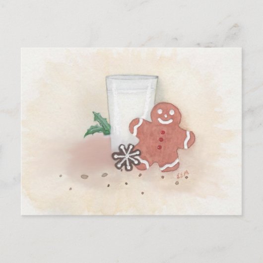 Weihnachtskekse Postkarte (Vorderseite)