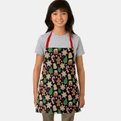 Weihnachtskekse Pudding Urlaub Backen Schwarzes Ki Schürze (Insitu)