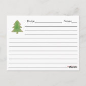 Weihnachtskekse Rezept-Karte Postkarte (Rückseite)