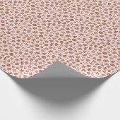 Weihnachtskekse Rosa Muster Geschenkpapier (Ecke)
