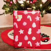 Weihnachtskekse Rot Geschenkpapier