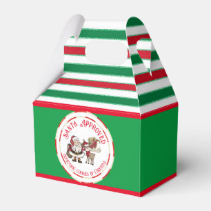 Weihnachtskekse Rot und Grün Geschenkschachtel