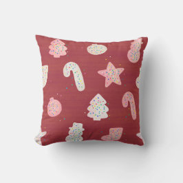 Weihnachtskekse Rotes Kissen
