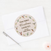 Weihnachtskekse Runder Aufkleber (Umschlag)
