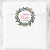 Weihnachtskekse Runder Aufkleber (Tasche)