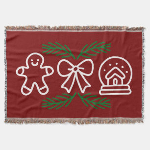 Weihnachtskekse & Schneekugel Festliches Design Decke