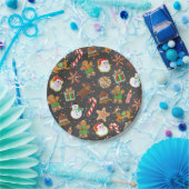 Weihnachtskekse Schneeplatte Pappteller (Party)