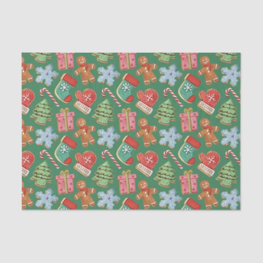 Weihnachtskekse Seidenpapier (Vorderseite)