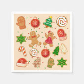 Weihnachtskekse Serviette (Vorderseite)