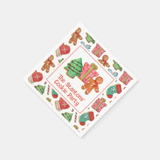 Weihnachtskekse Serviette (Ecke)