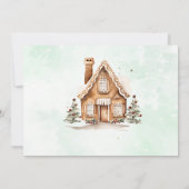 Weihnachtskekse Süß 1. Geburtstag Foto Einladung (Rückseite)