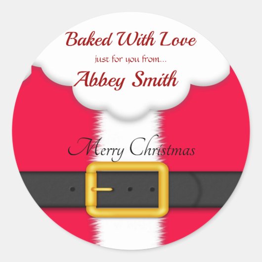 Weihnachtskekse, Süßigkeiten und Leckereien Runder Aufkleber (Vorderseite)