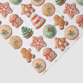 Weihnachtskekse tauschen Roten grünen Feiertag aus Seidenpapier (Ausschnitt)