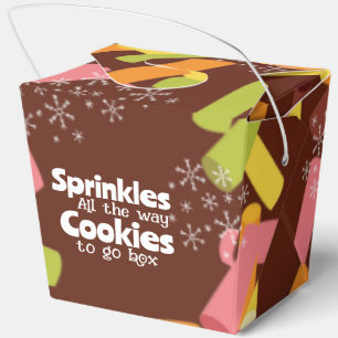 Weihnachtskekse To Go Box Streusel Überall Geschenkschachtel