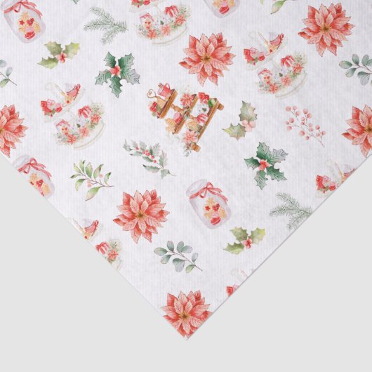 Weihnachtskekse und Blattrot Seidenpapier (Detail)