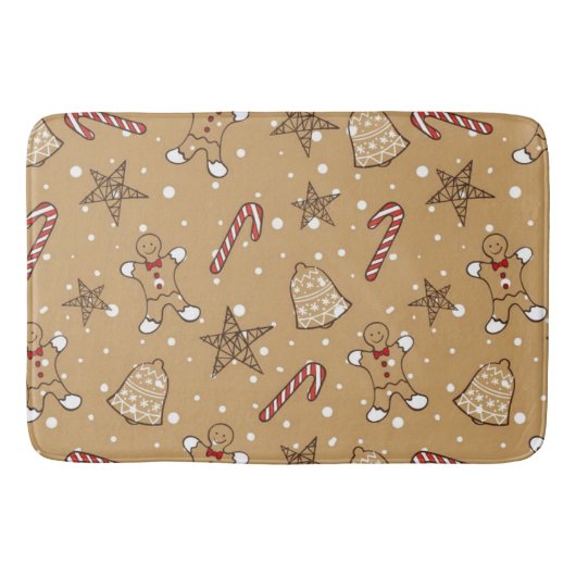 Weihnachtskekse und Bonbons Badematte (Vorderseite)