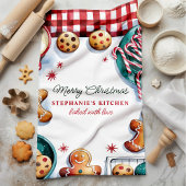 Weihnachtskekse und Candy Canes Personalisiert Geschirrtuch