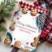 Weihnachtskekse und Candy Canes Personalisiert Geschirrtuch