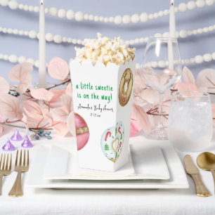 Weihnachtskekse und Donuts Babydusche Geschenkschachtel