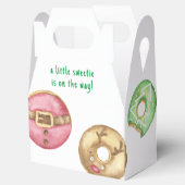 Weihnachtskekse und Donuts Babydusche Geschenkschachtel (Geöffnet)