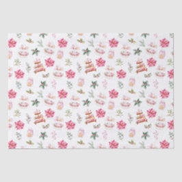 Weihnachtskekse und Foliage Pink Seidenpapier