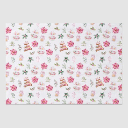 Weihnachtskekse und Foliage Pink Seidenpapier (Vorderseite)