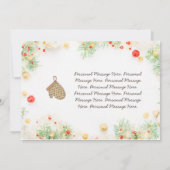 Weihnachtskekse und Happy Hearts Weihnachtskarte Einladung (Rückseite)