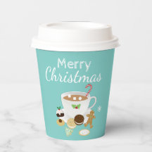 Weihnachtskekse und heißer Schokoladenurlaub