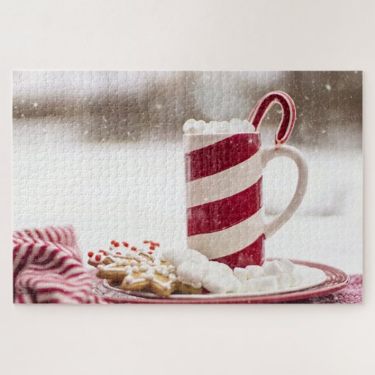 Weihnachtskekse und heißes Kakao-Jigsaw-Puzzle Puzzle (Horizontal)