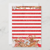 Weihnachtskekse und Kakao Einladung (Rückseite)