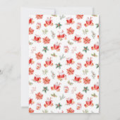 Weihnachtskekse und Kakao Geburtstagsparty Rot Einladung (Rückseite)