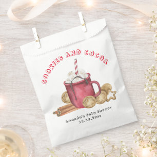 Weihnachtskekse und Kakaodusche Geschenktütchen